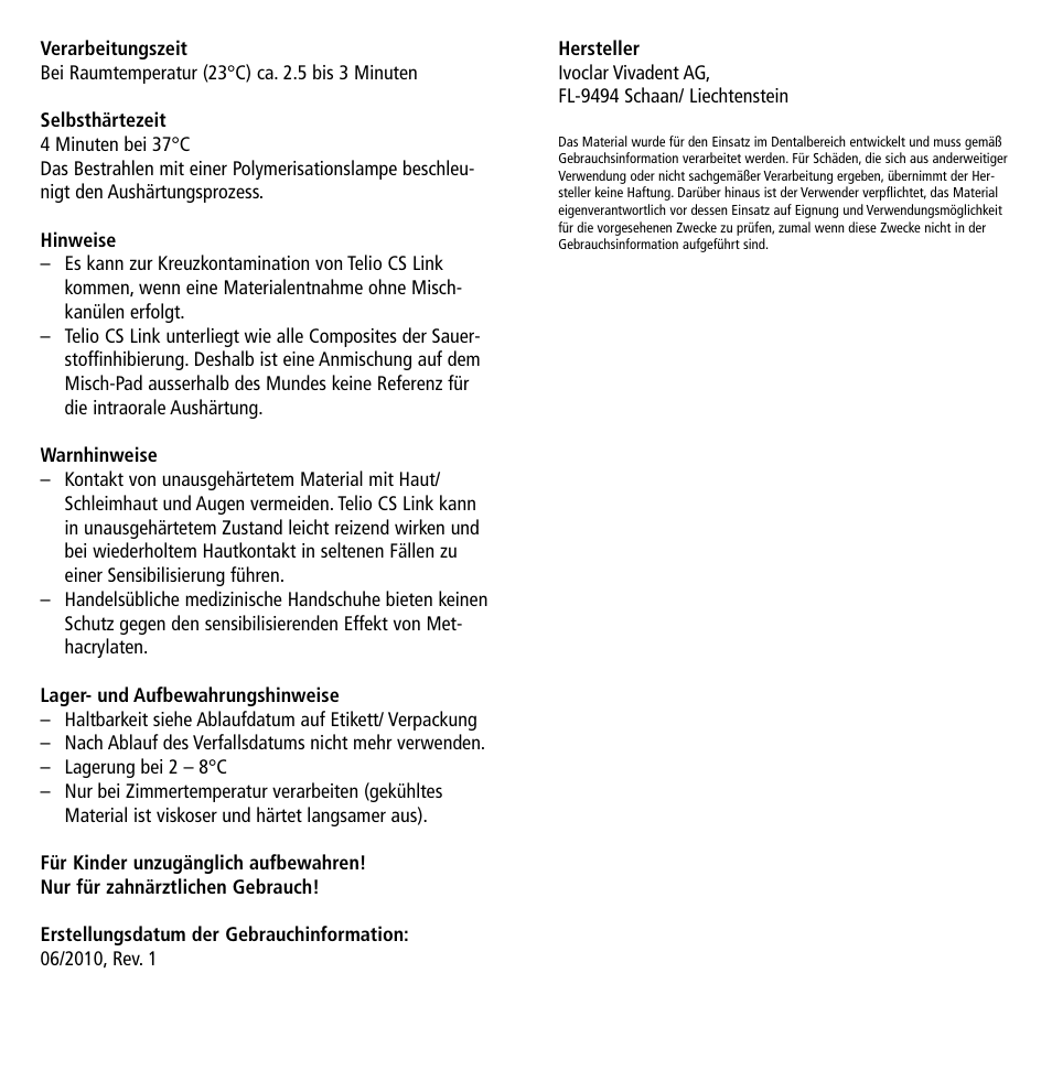 Ivoclar Vivadent Telio CS Link User Manual | Page 5 / 37