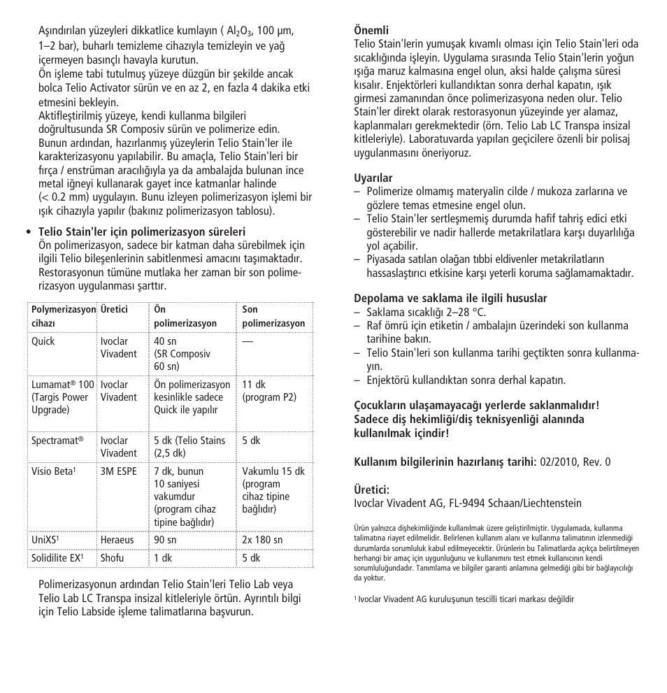 Ivoclar Vivadent Telio Stains User Manual | Page 27 / 32