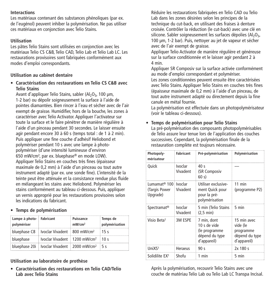 Ivoclar Vivadent Telio Stains User Manual | Page 6 / 32