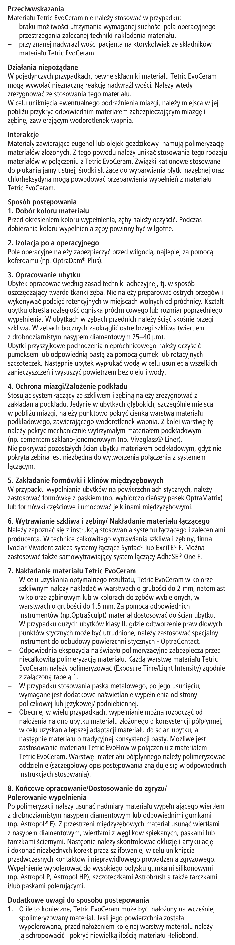 Ivoclar Vivadent Tetric EvoCeram User Manual | Page 29 / 48