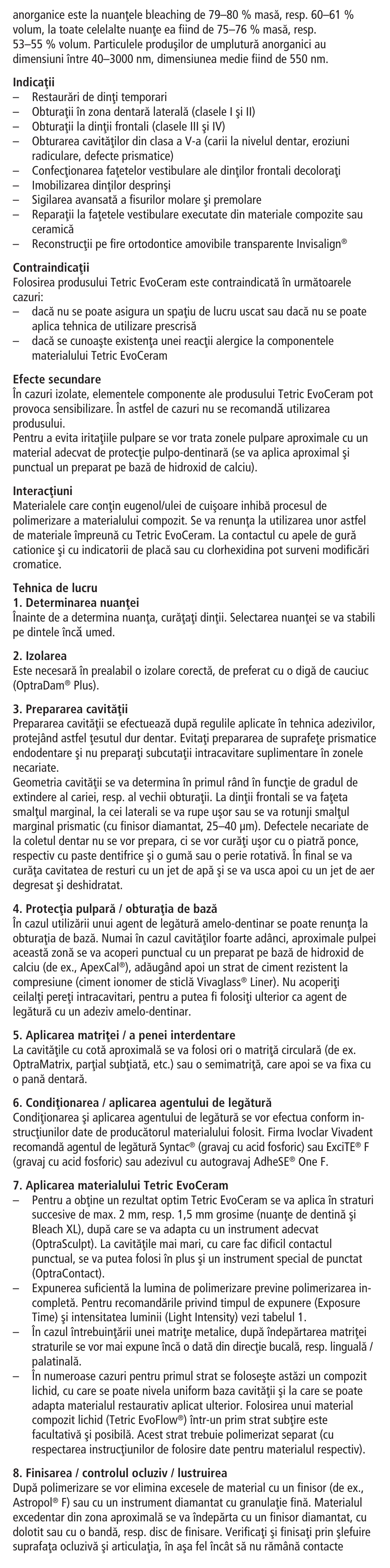 Ivoclar Vivadent Tetric EvoCeram User Manual | Page 37 / 48