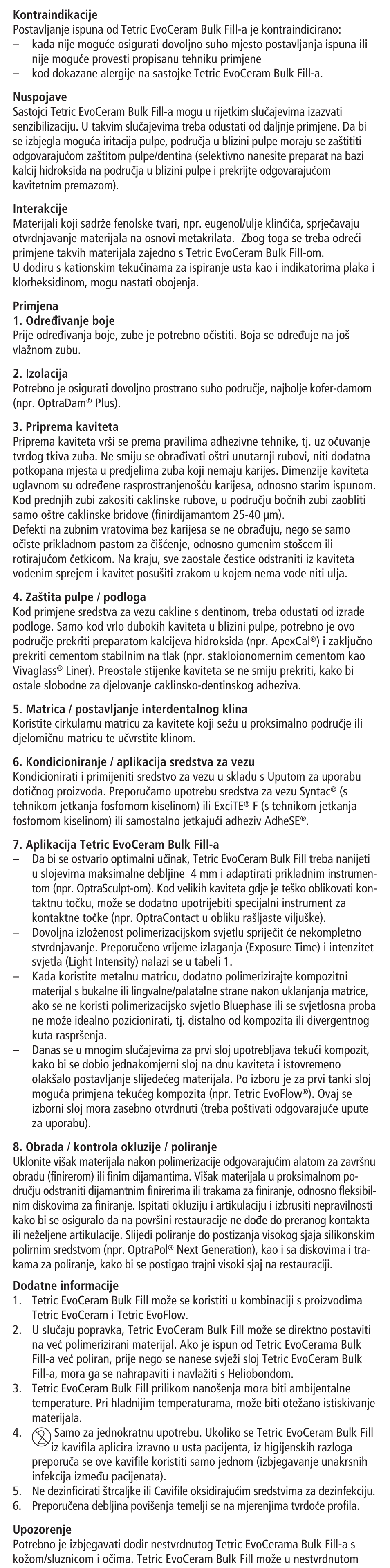 Ivoclar Vivadent Tetric EvoCeram Bulk Fill User Manual | Page 23 / 48