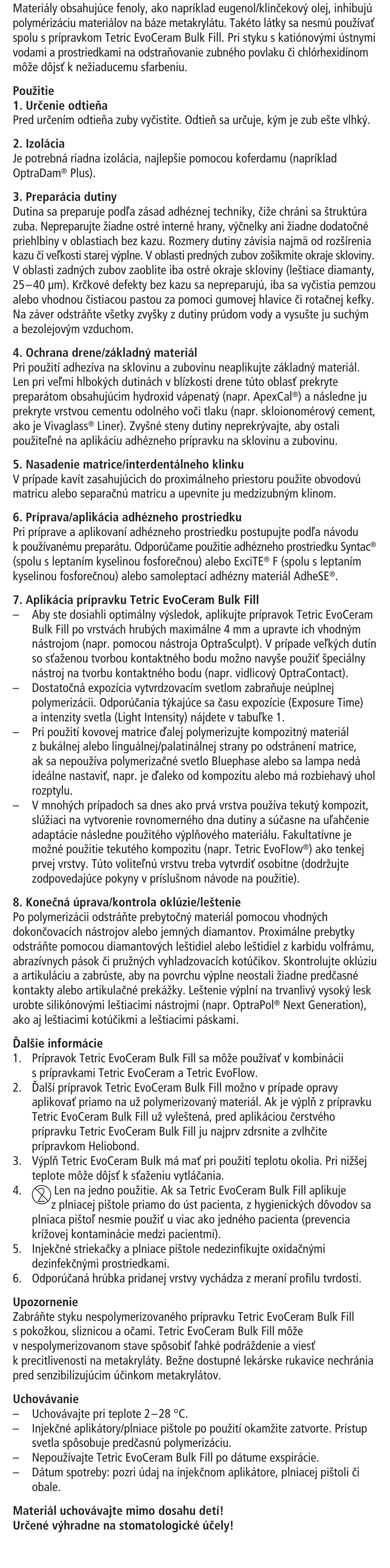 Ivoclar Vivadent Tetric EvoCeram Bulk Fill User Manual | Page 26 / 48