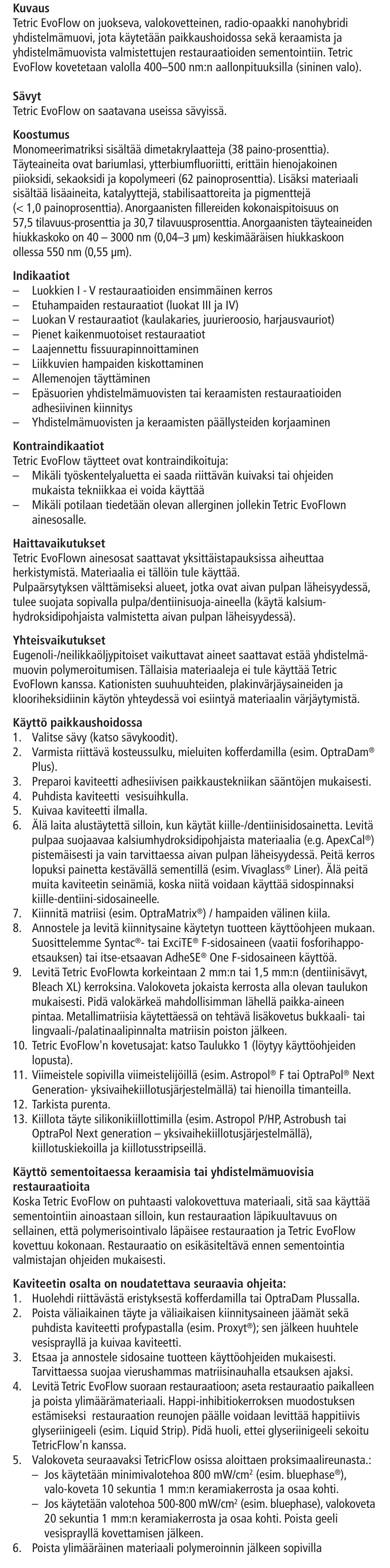 Ivoclar Vivadent Tetric EvoFlow User Manual | Page 14 / 48
