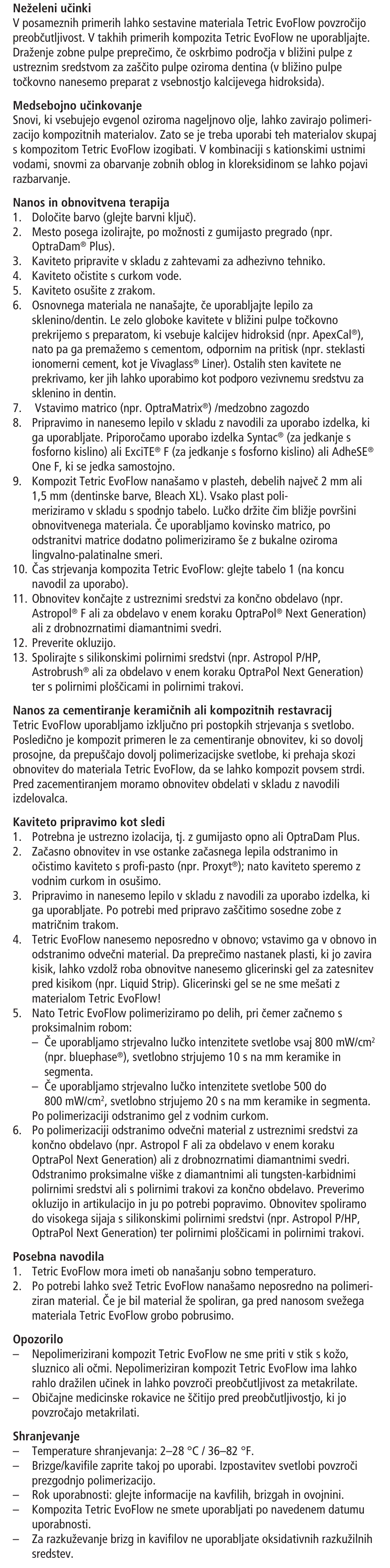 Ivoclar Vivadent Tetric EvoFlow User Manual | Page 22 / 48