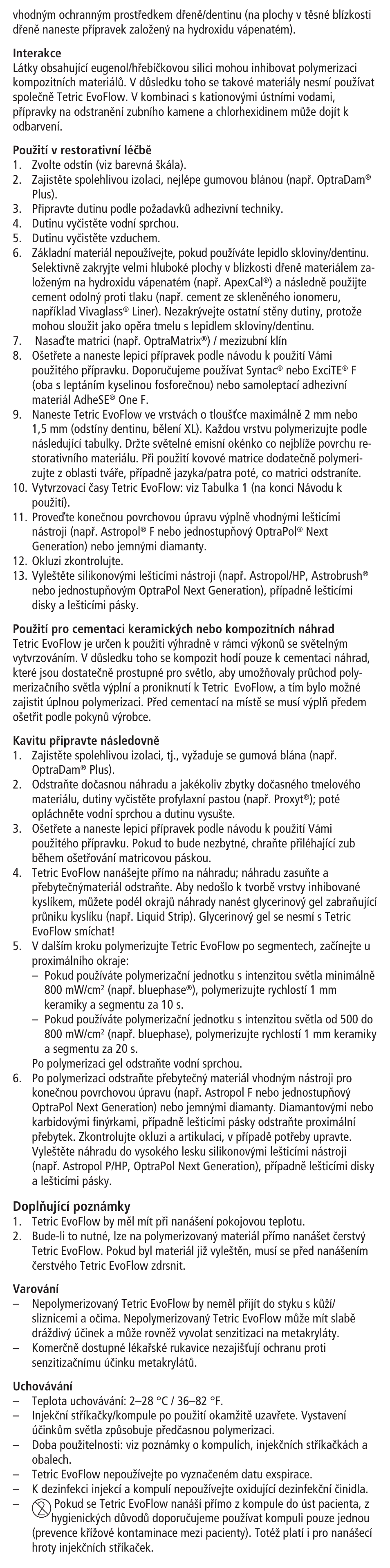 Ivoclar Vivadent Tetric EvoFlow User Manual | Page 25 / 48