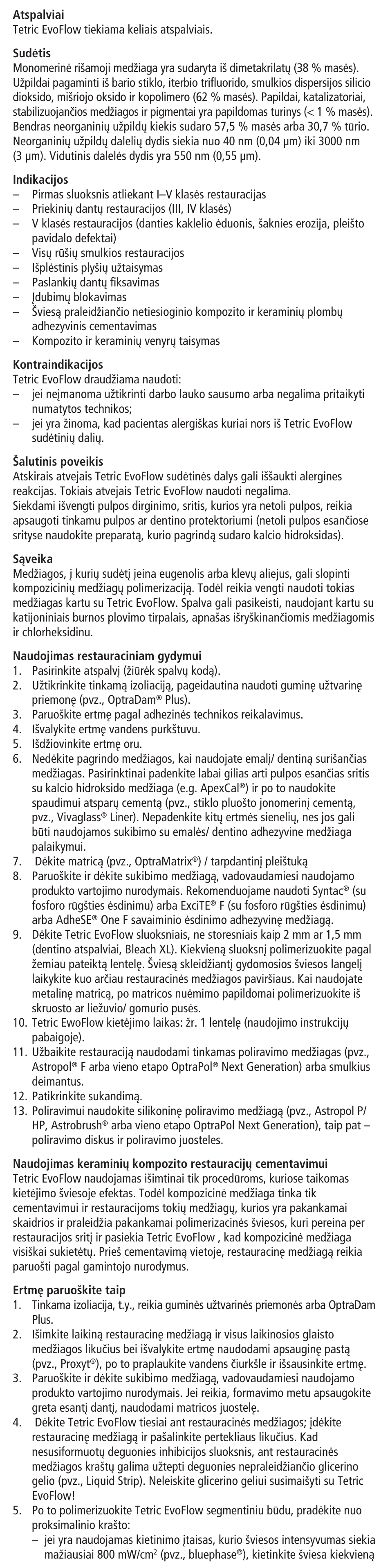 Ivoclar Vivadent Tetric EvoFlow User Manual | Page 45 / 48