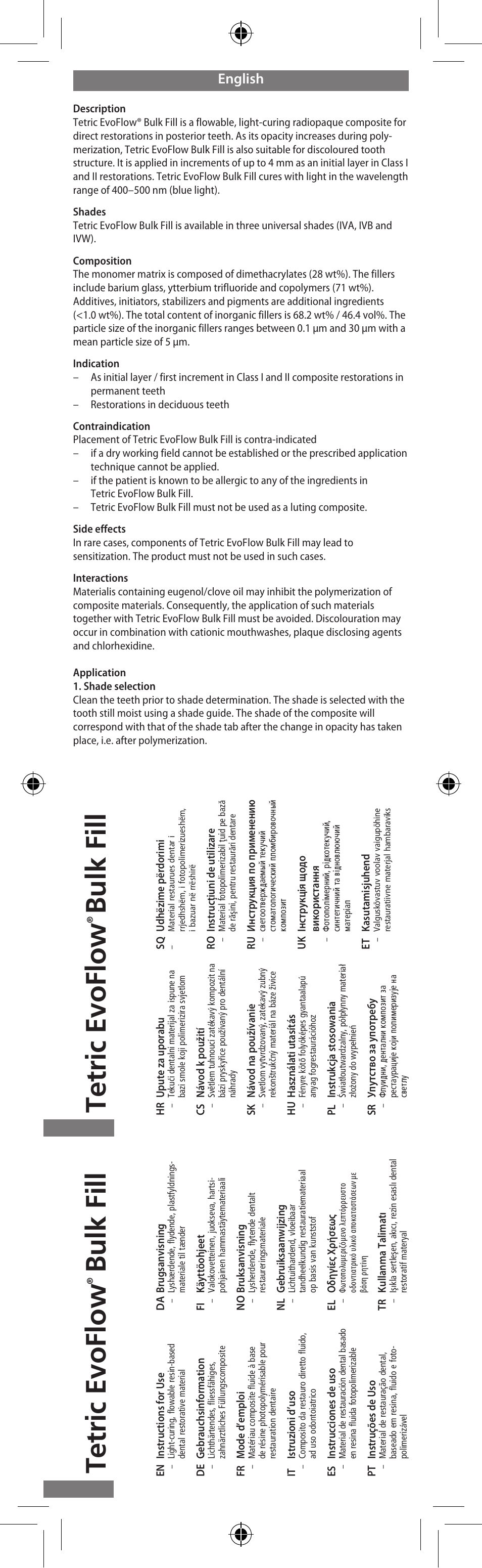 Ivoclar Vivadent Tetric EvoFlow Bulk Fill User Manual | 48 pages