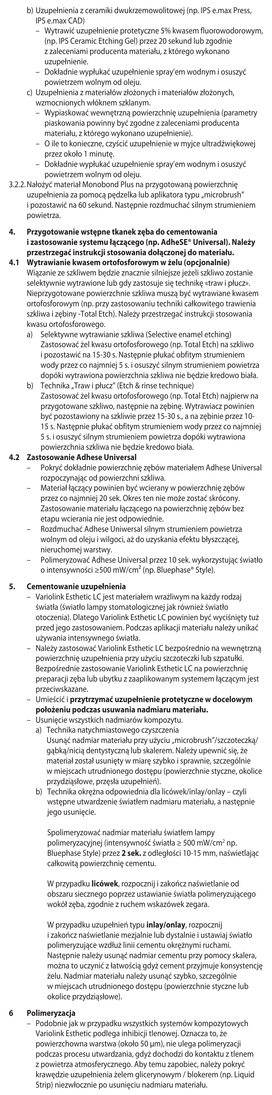 Ivoclar Vivadent Variolink Esthetic LC User Manual | Page 41 / 48