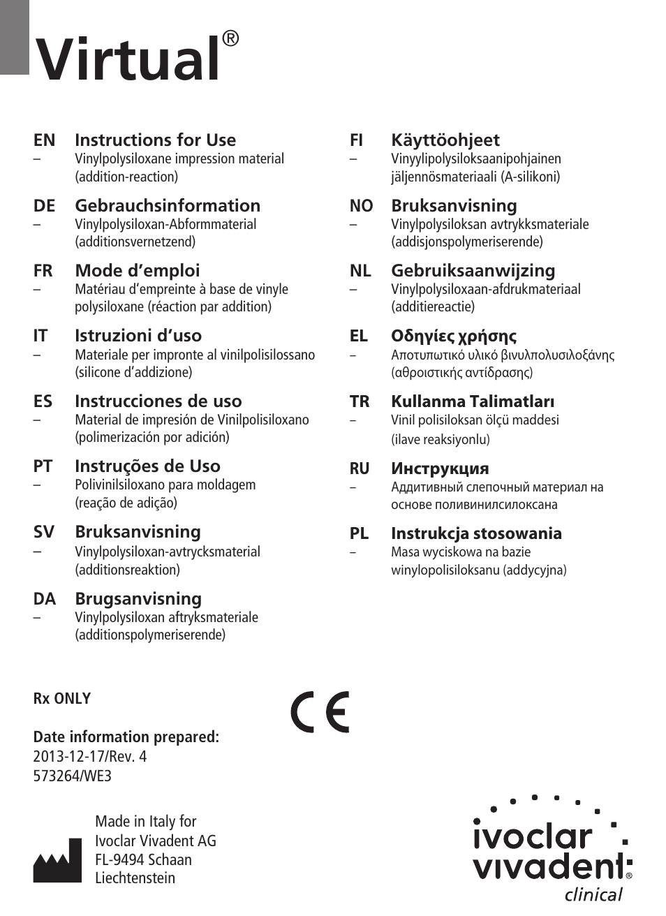 Ivoclar Vivadent Virtual User Manual | 80 pages