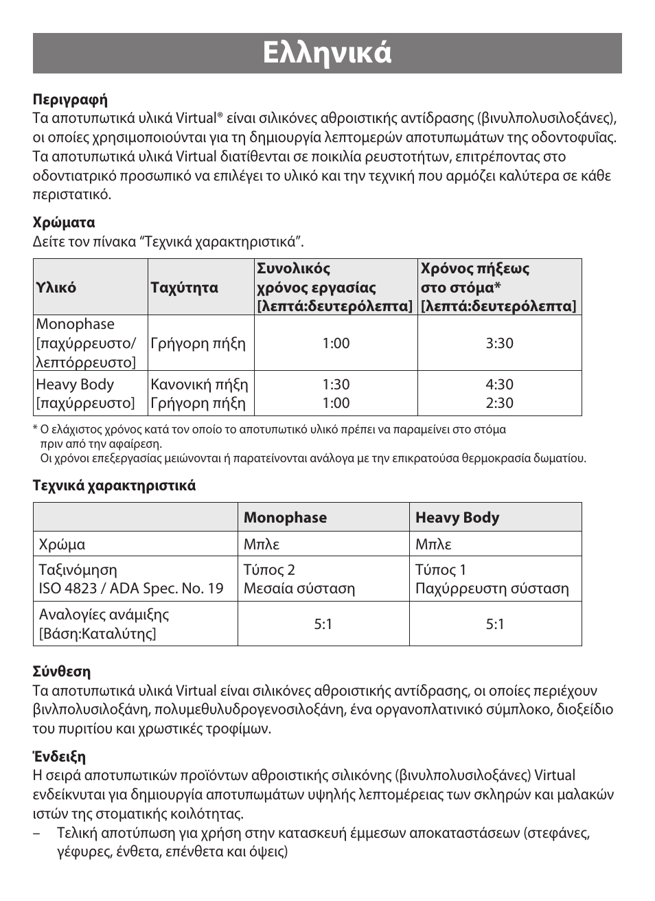 Eλληνικά | Ivoclar Vivadent Virtual 380 User Manual | Page 46 / 64