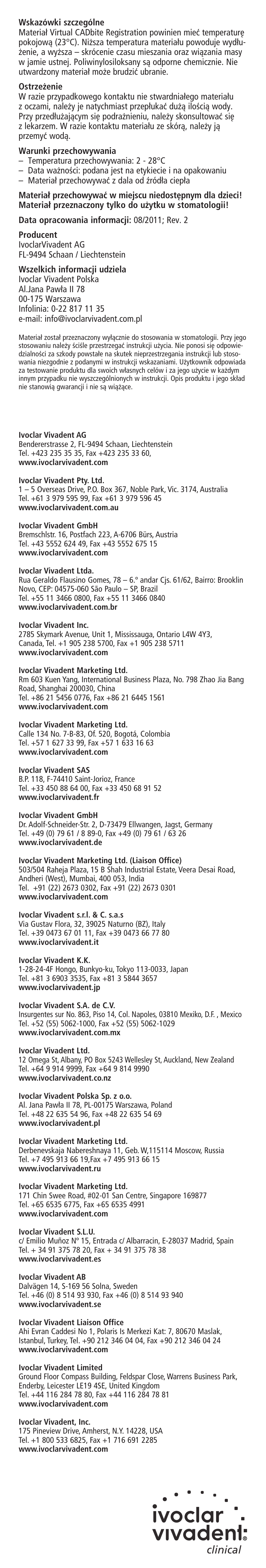 Ivoclar Vivadent Virtual CADbite Registration User Manual | Page 16 / 16