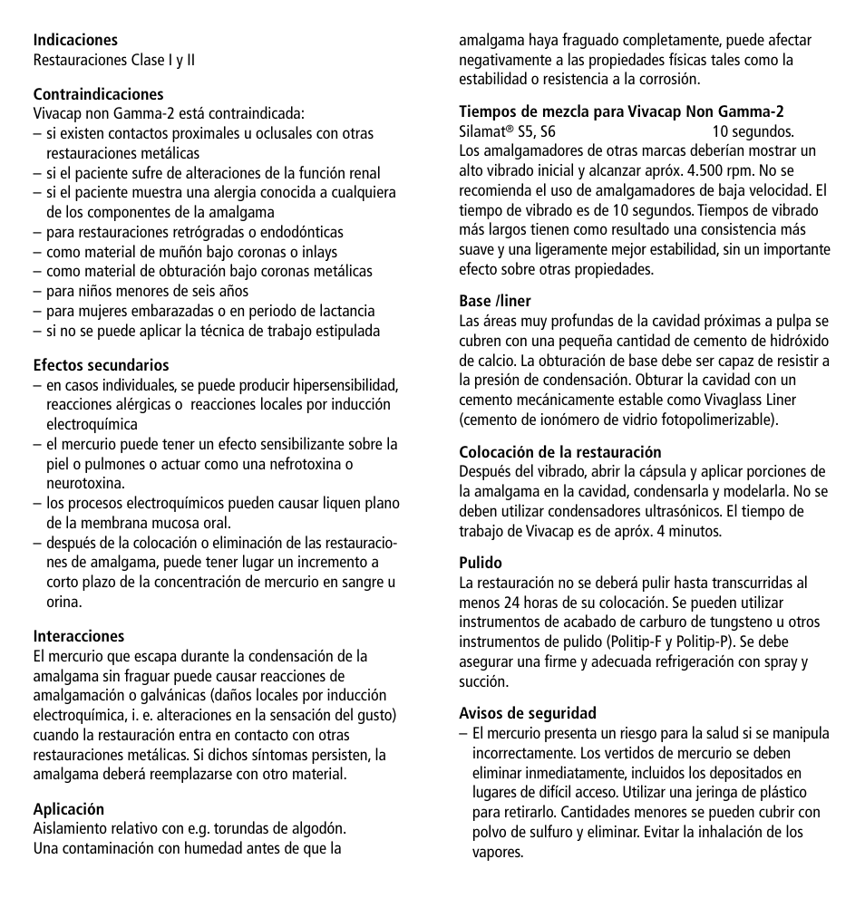 Ivoclar Vivadent Vivacap User Manual | Page 10 / 28