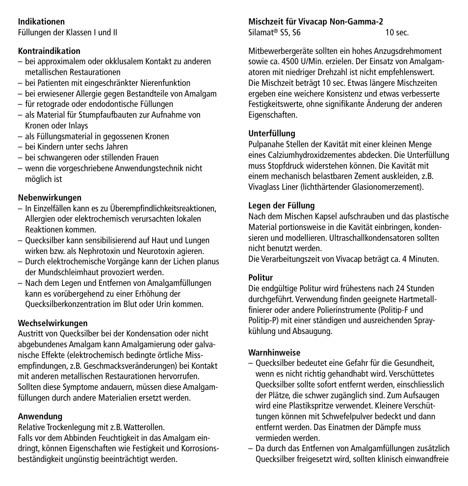 Ivoclar Vivadent Vivacap User Manual | Page 4 / 28