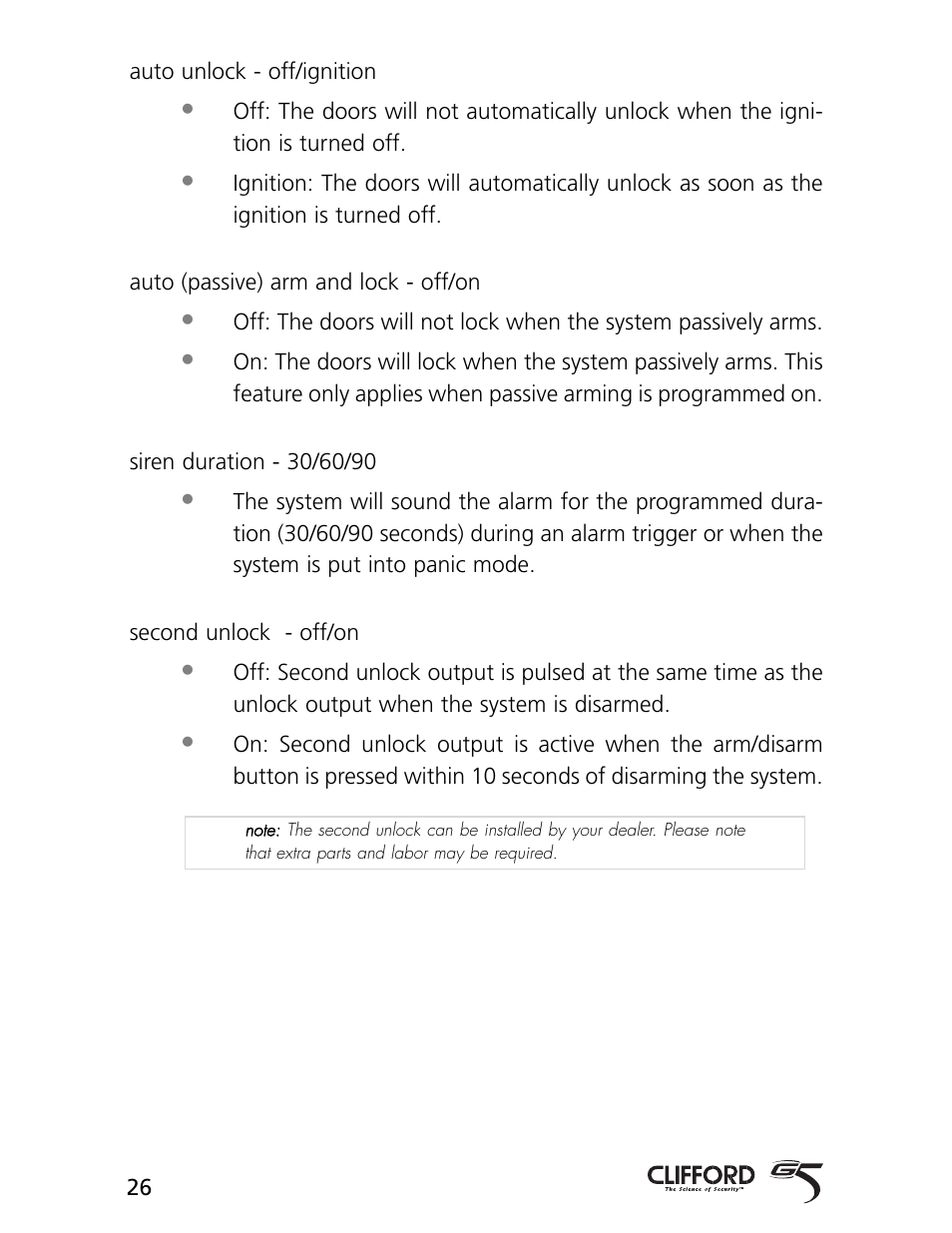 CLIFFORD 770 User Manual | Page 29 / 47