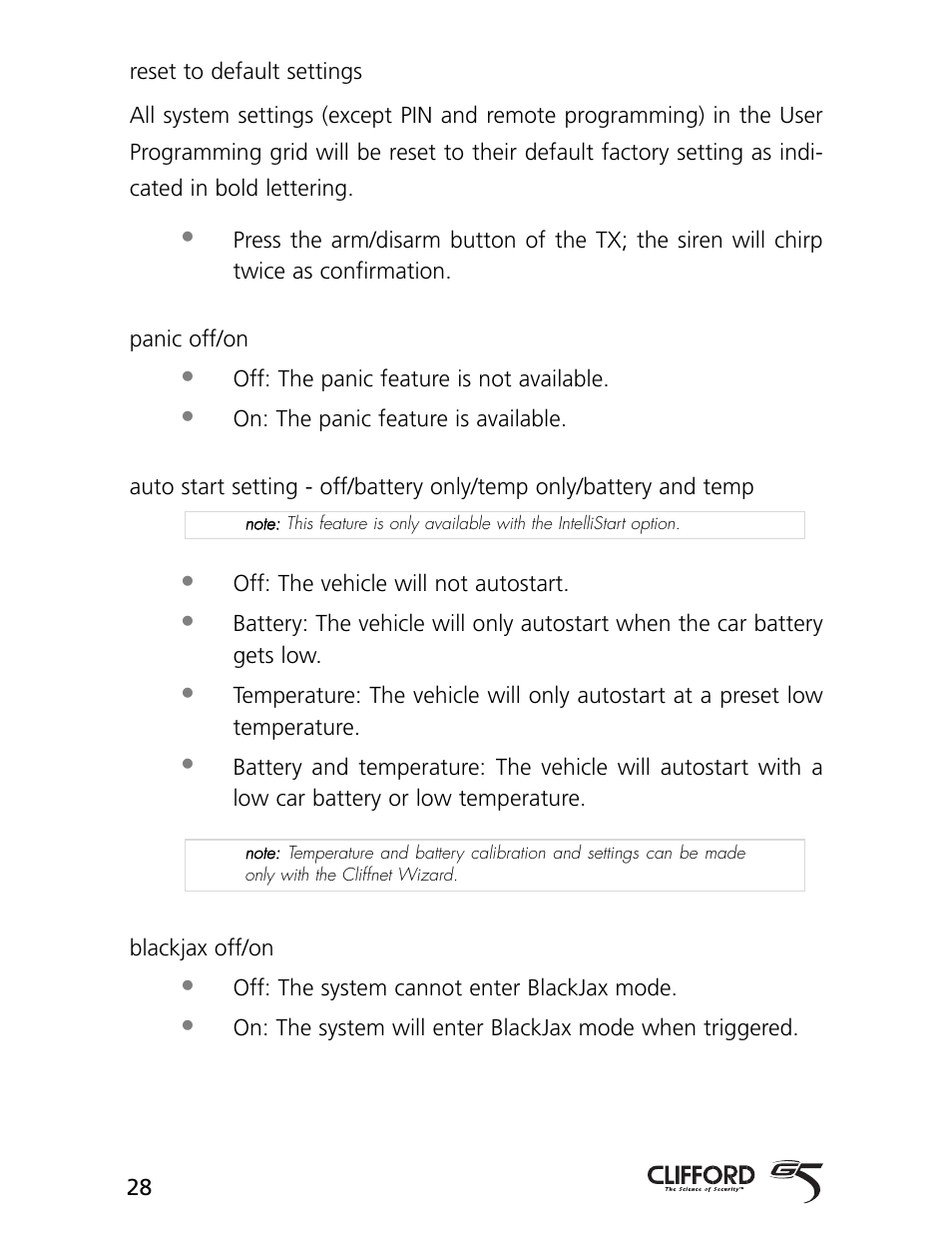 CLIFFORD 770 User Manual | Page 31 / 47