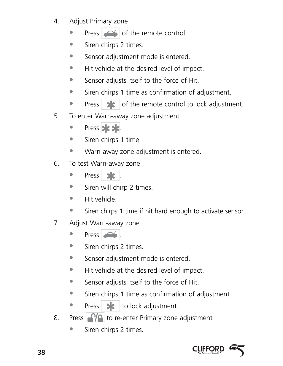 CLIFFORD 770 User Manual | Page 41 / 47
