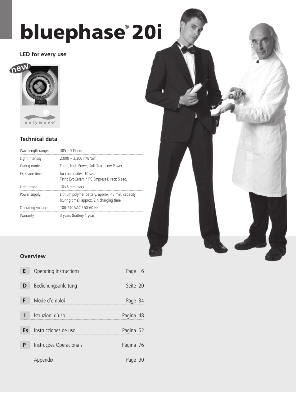 Bluephase | Ivoclar Vivadent Bluephase 20i v.5 User Manual | Page 2 / 91