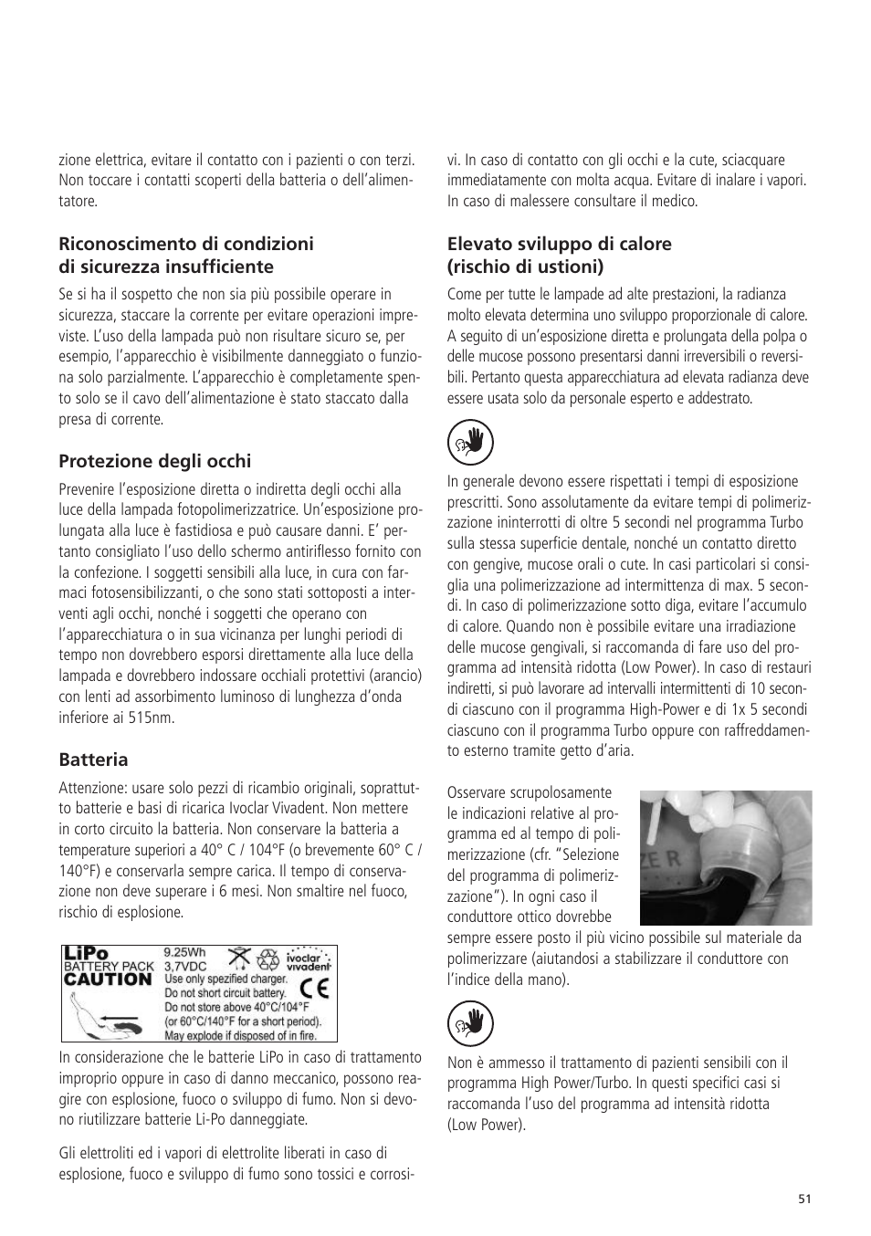 Ivoclar Vivadent Bluephase 20i v.5 User Manual | Page 49 / 91