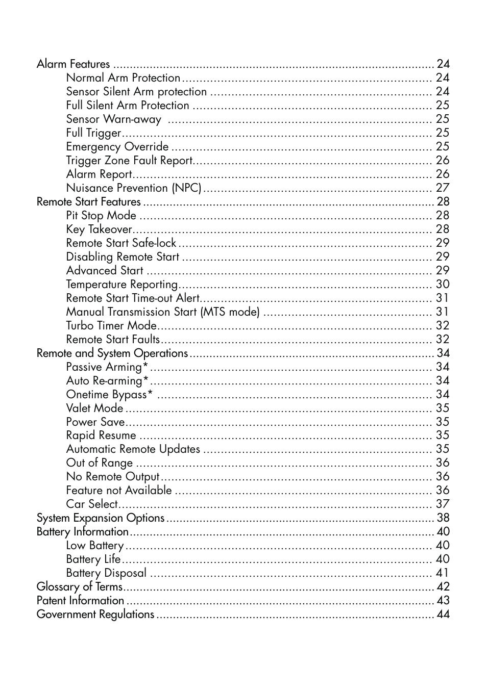 CLIFFORD Remote Start & Security System 520.4X User Manual | Page 5 / 53