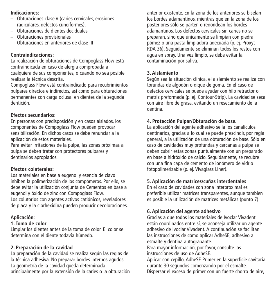 Ivoclar Vivadent Compoglass Flow v.1.pdf User Manual | Page 12 / 32