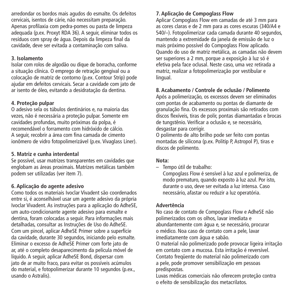 Ivoclar Vivadent Compoglass Flow v.1.pdf User Manual | Page 15 / 32