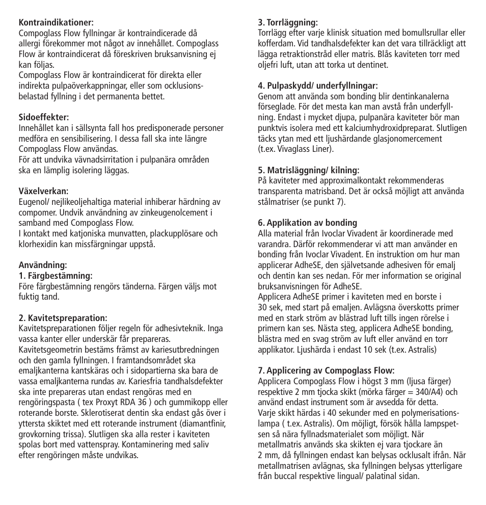 Ivoclar Vivadent Compoglass Flow v.1.pdf User Manual | Page 17 / 32