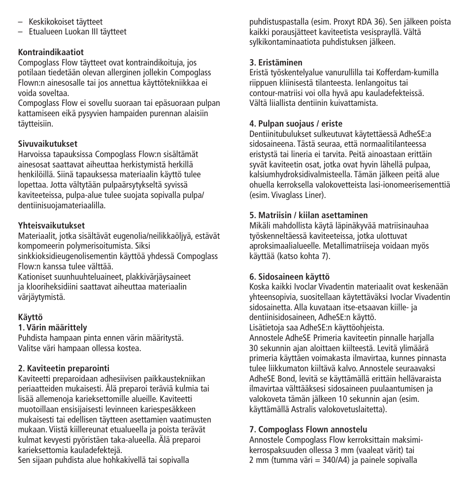 Ivoclar Vivadent Compoglass Flow v.1.pdf User Manual | Page 22 / 32