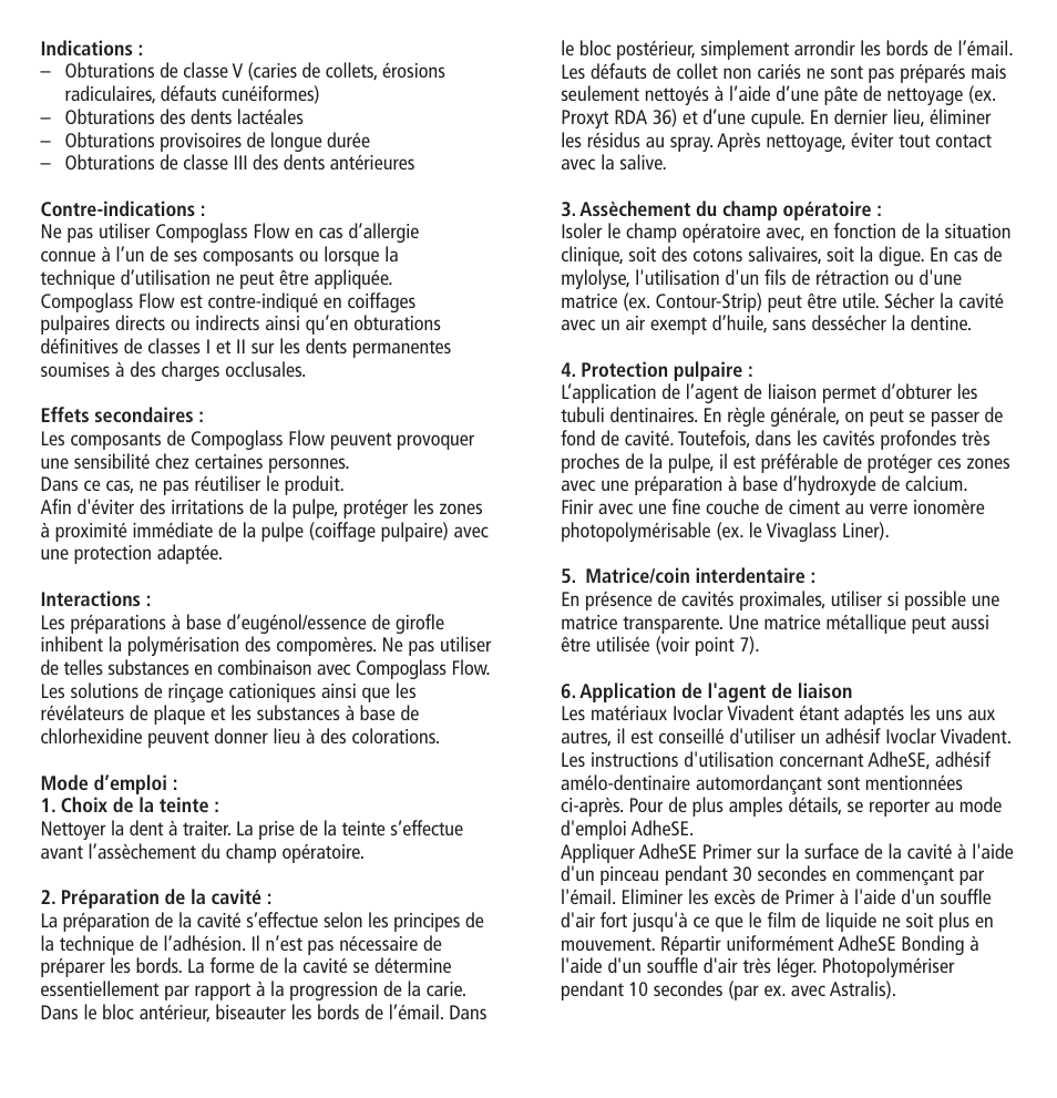 Ivoclar Vivadent Compoglass Flow v.1.pdf User Manual | Page 7 / 32