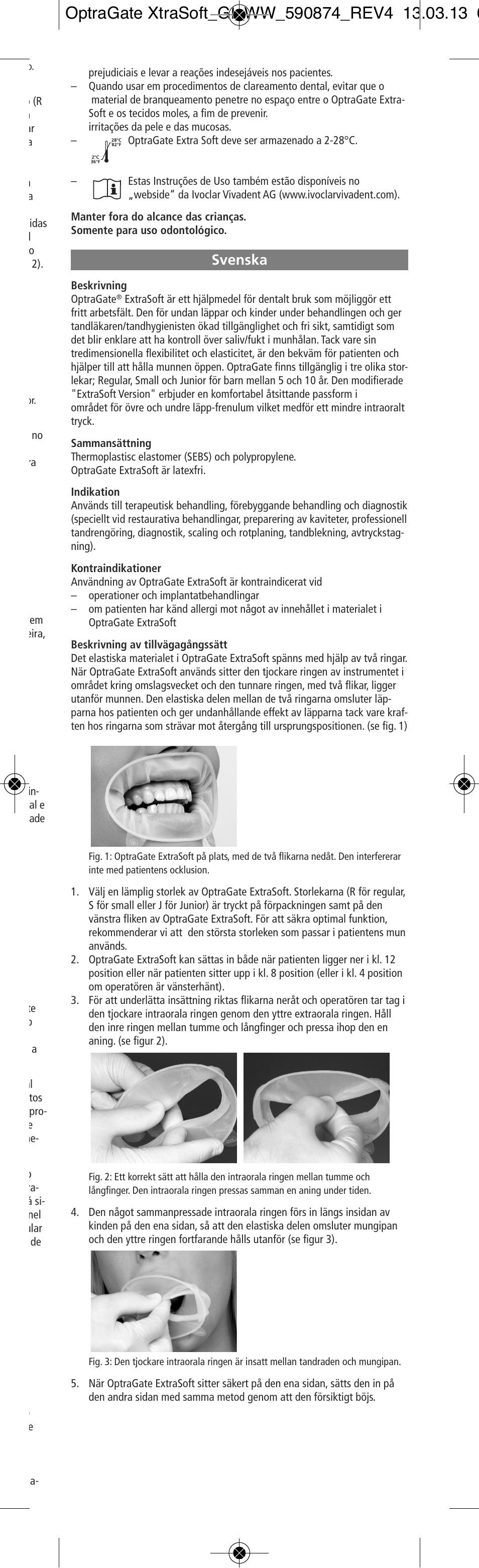 Svenska | Ivoclar Vivadent OptraGate ExtraSoft Version User Manual | Page 11 / 48