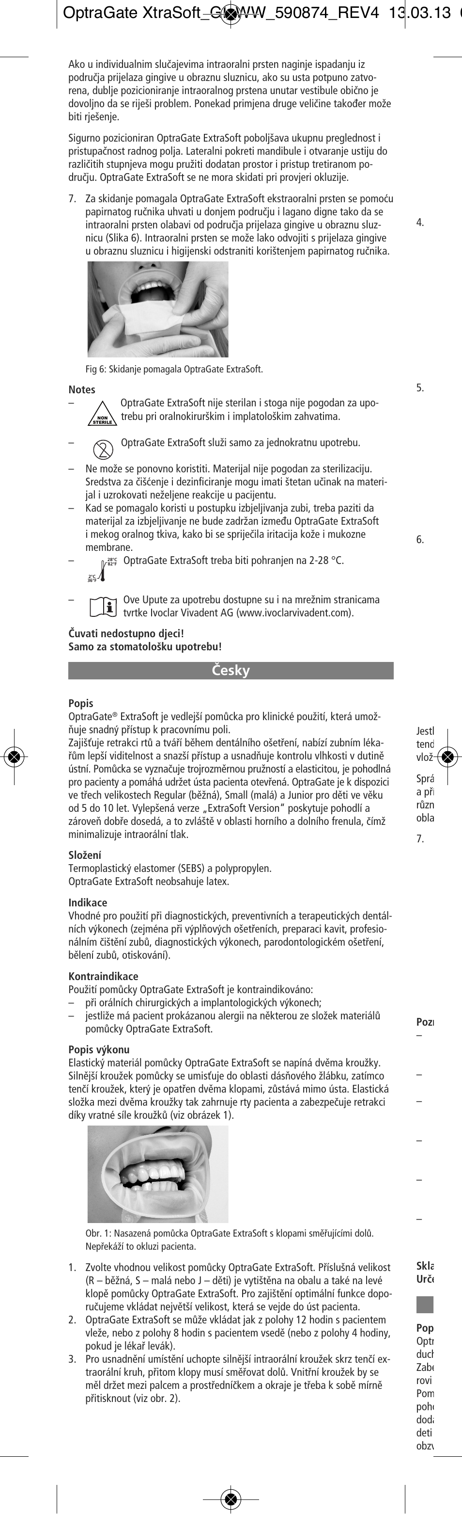 Cesky, Âesky | Ivoclar Vivadent OptraGate ExtraSoft Version User Manual | Page 24 / 48