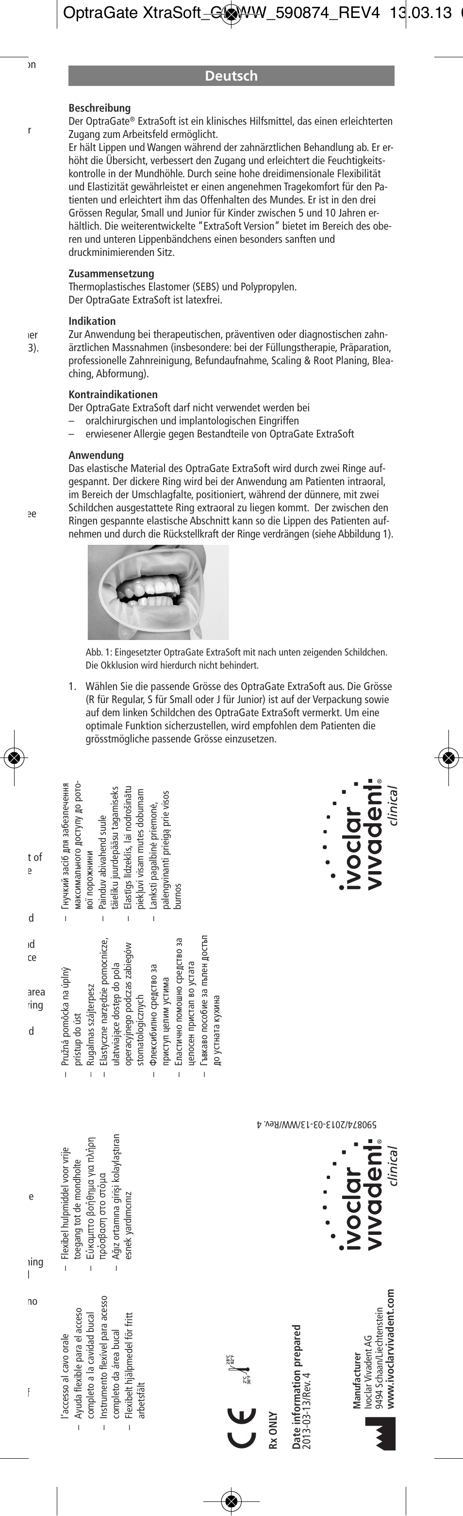 Deutsch | Ivoclar Vivadent OptraGate ExtraSoft Version User Manual | Page 3 / 48