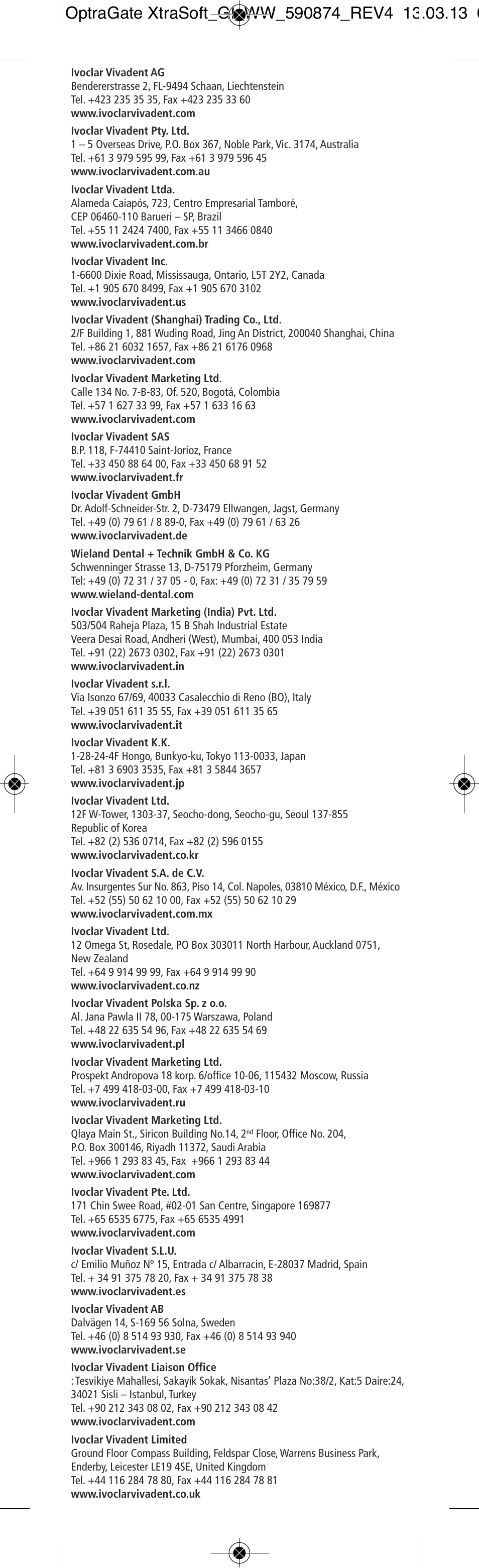Ivoclar Vivadent OptraGate ExtraSoft Version User Manual | Page 47 / 48