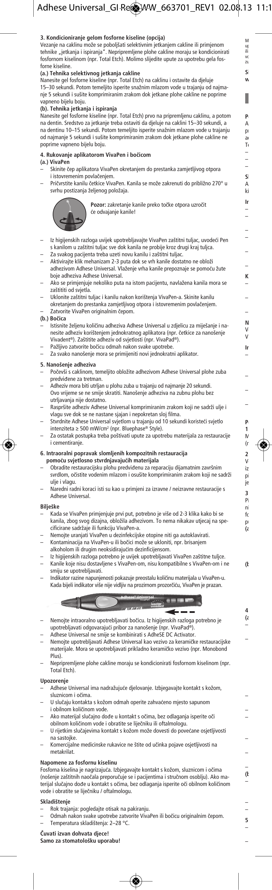 Ivoclar Vivadent Adhese Universal v.2 User Manual | Page 24 / 48