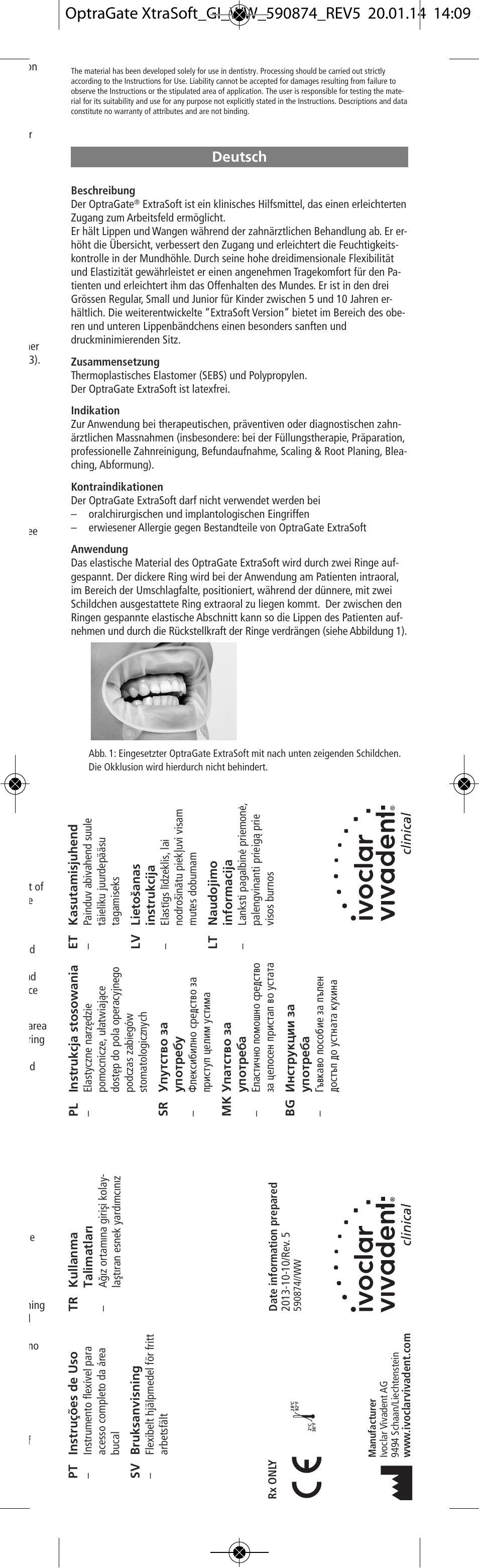 Deutsch | Ivoclar Vivadent OptraGate ExtraSoft Version v.5 User Manual | Page 3 / 48