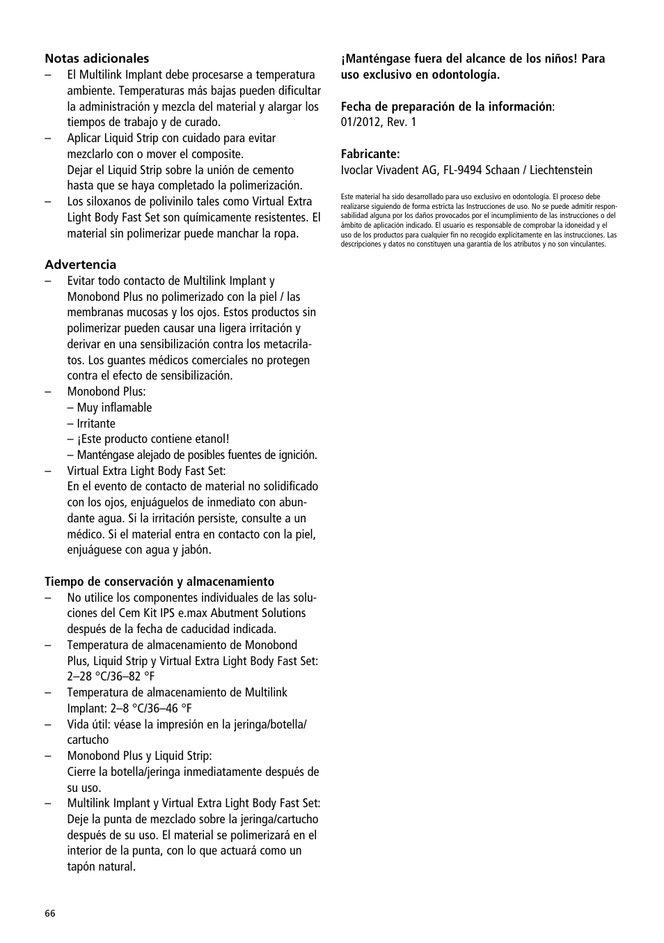 Ivoclar Vivadent IPS e.max Abutment Solutions Cem Kit v.3 User Manual | Page 66 / 80