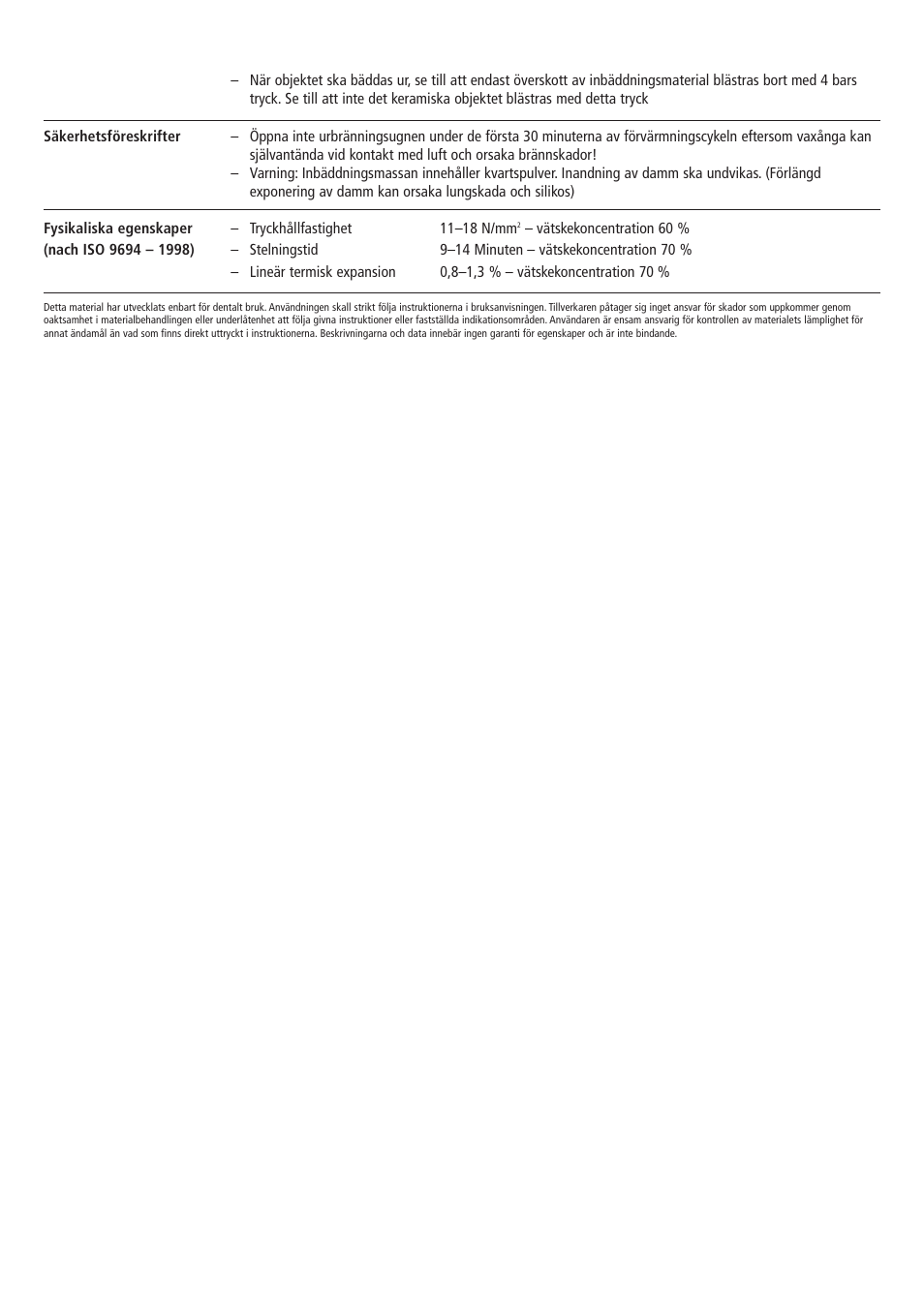 Ivoclar Vivadent IPS PressVEST Speed v.1 User Manual | Page 31 / 52