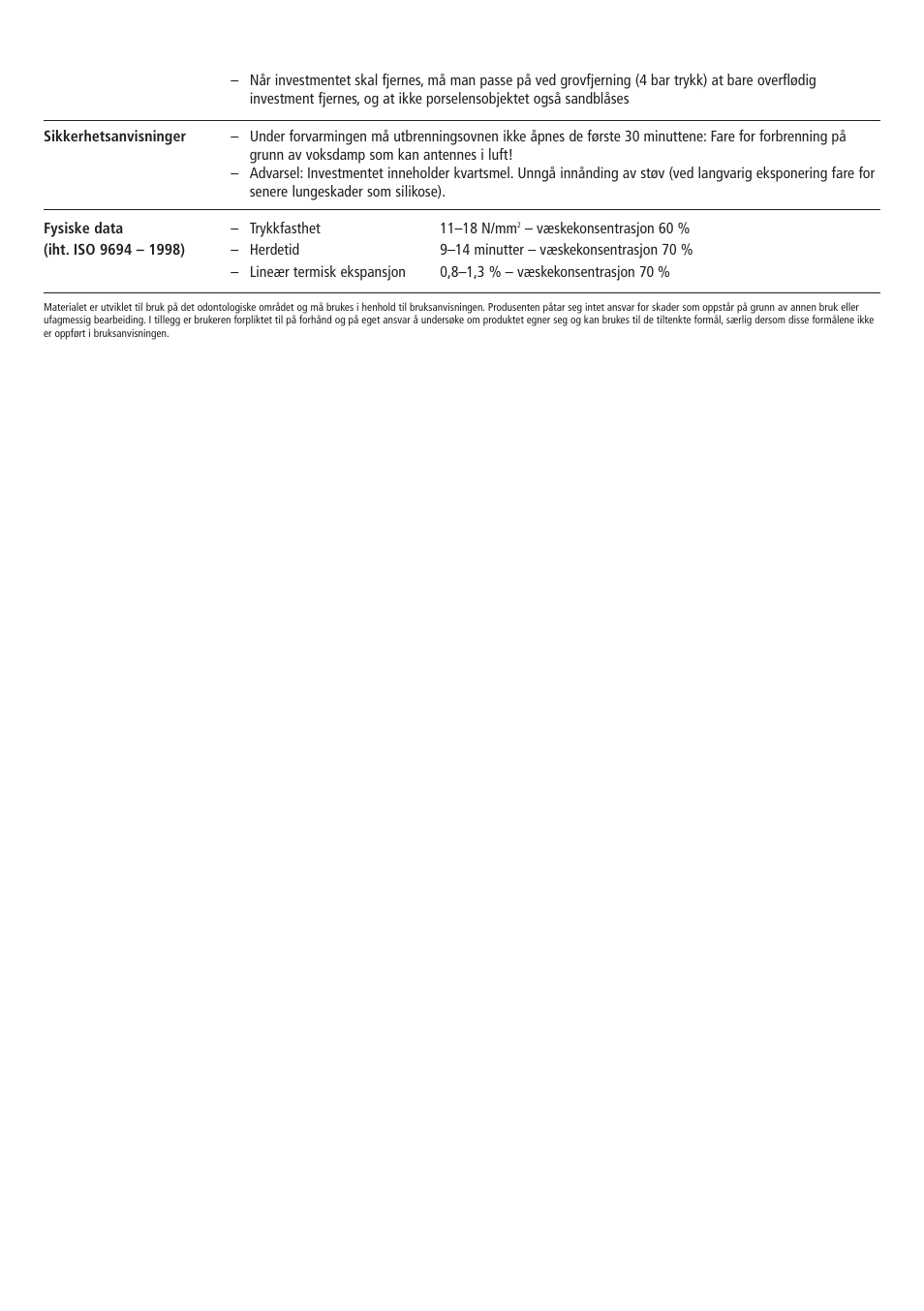 Ivoclar Vivadent IPS PressVEST Speed v.1 User Manual | Page 43 / 52