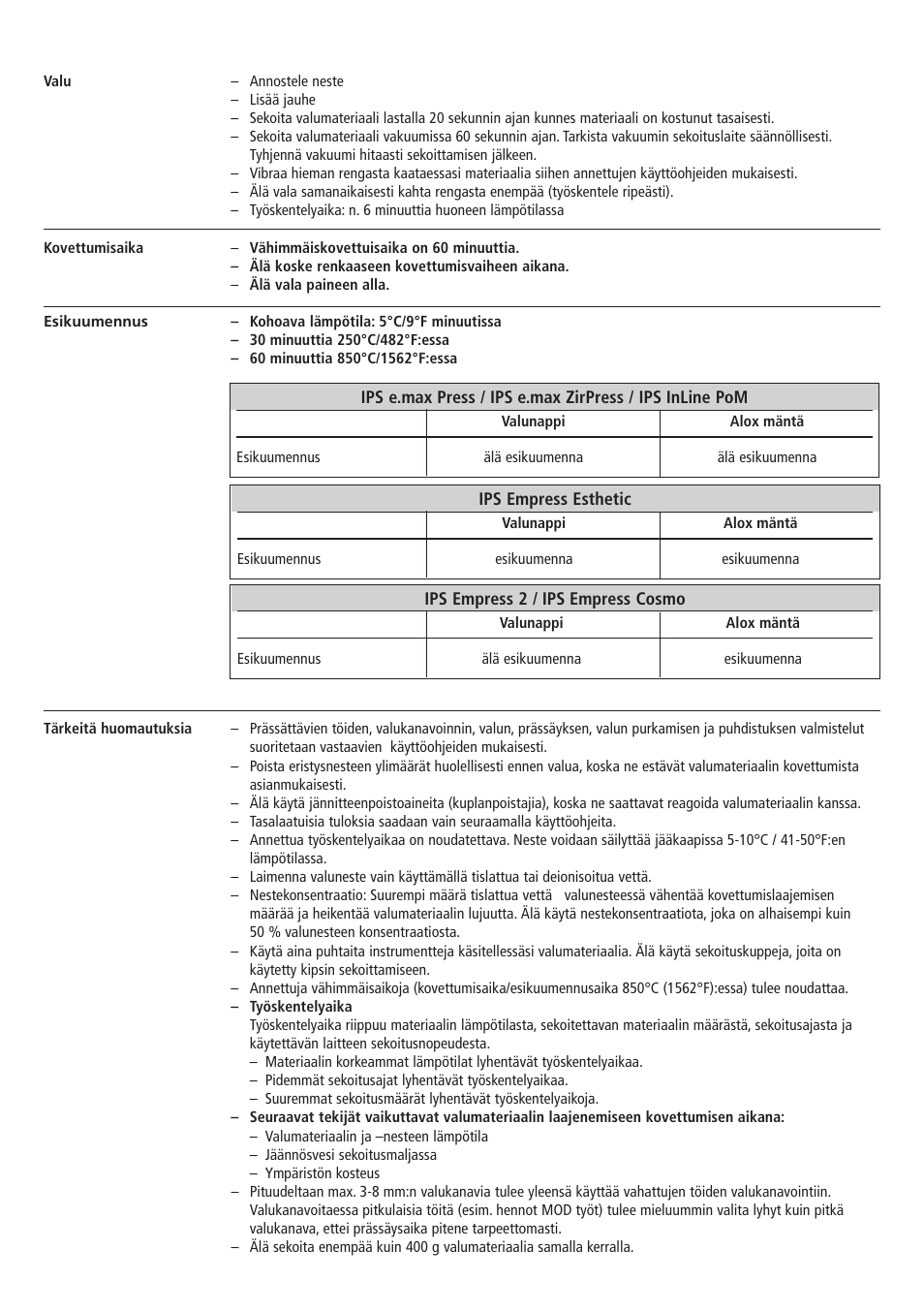 Ivoclar Vivadent IPS PressVEST v1.pdf User Manual | Page 40 / 54
