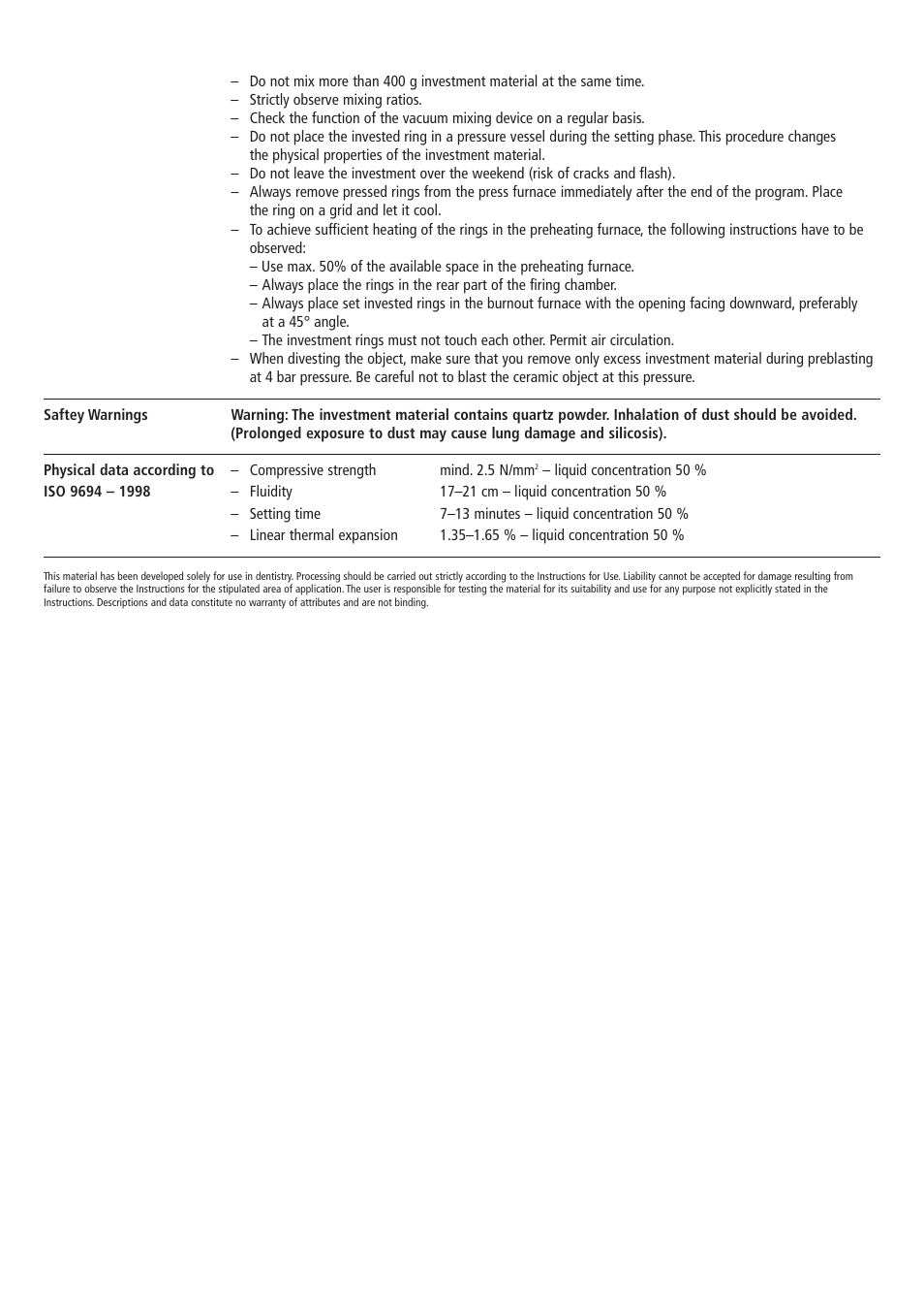 Ivoclar Vivadent IPS PressVEST v1.pdf User Manual | Page 9 / 54