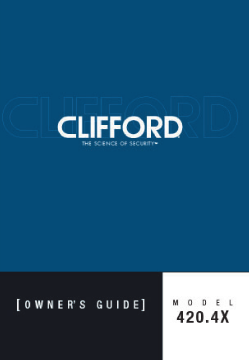 CLIFFORD 420.4X User Manual | 40 pages