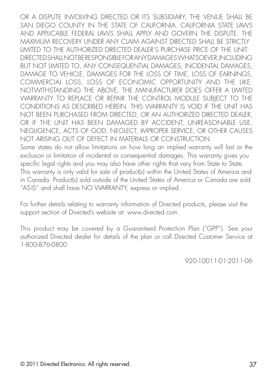 CLIFFORD 420.4X User Manual | Page 40 / 40
