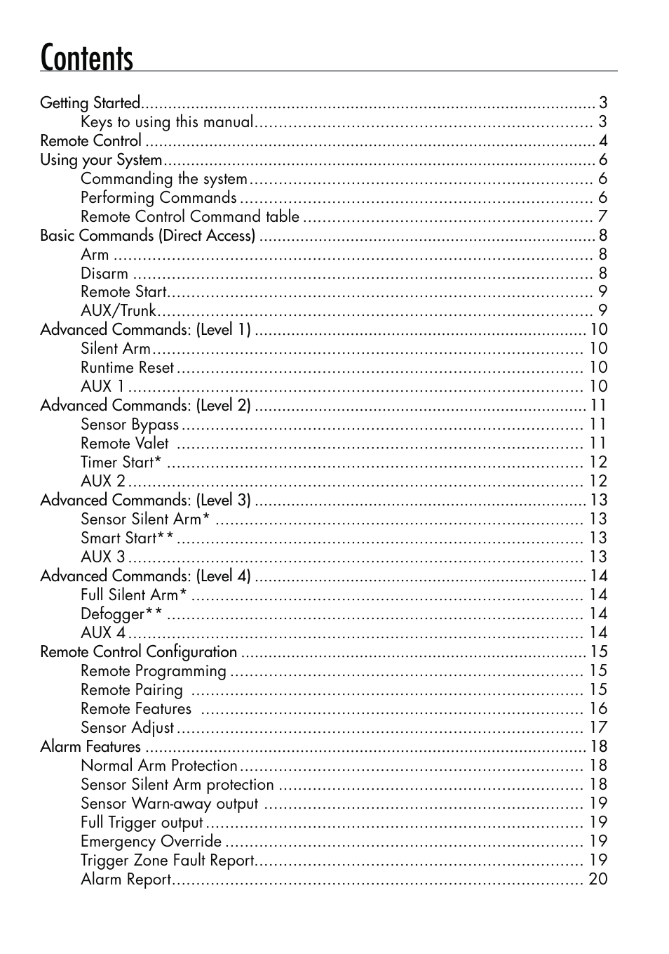 CLIFFORD Security System 510.4X User Manual | Page 4 / 41