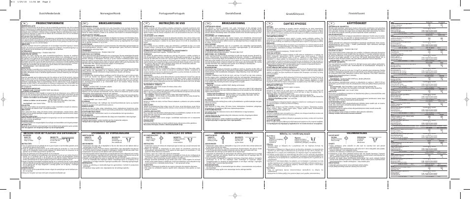 Productinformatie, Bruksanvisning, Instruções de uso | Brugsanvisning, Greek, Käyttöohjeet, Π∂™ ãƒ∏™eø, ª¤ıô‰ô˜ (-ôè) ùôôı¤ùëûë˜ ·áˆáòó, Valumenetelmä, Udformning af støbekanalen | Ivoclar Vivadent W-1 v.1 User Manual | Page 2 / 2