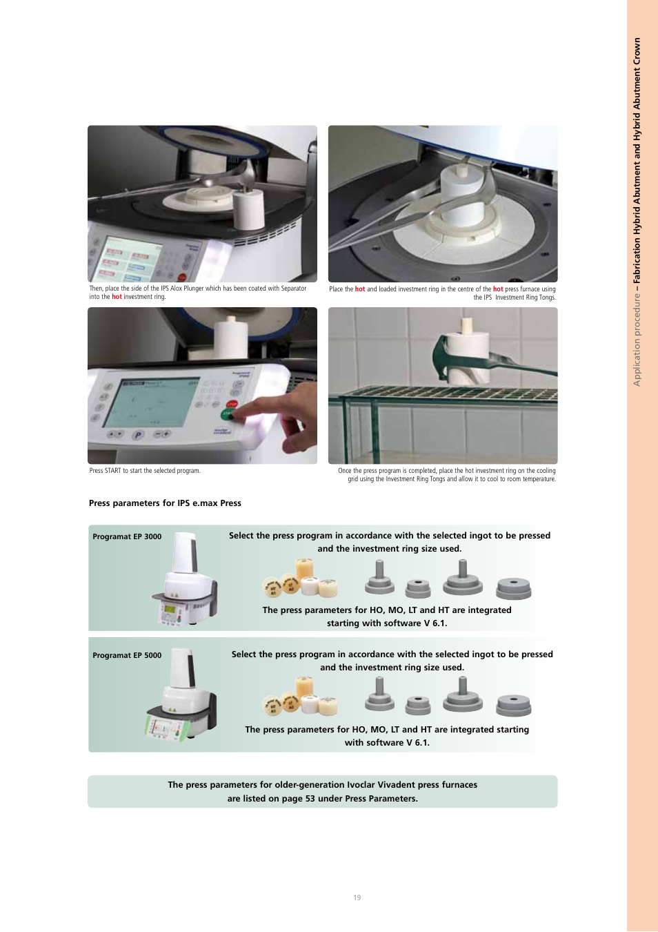 Ivoclar Vivadent IPS e.max Press Abutment Solutions v.2 User Manual | Page 19 / 56