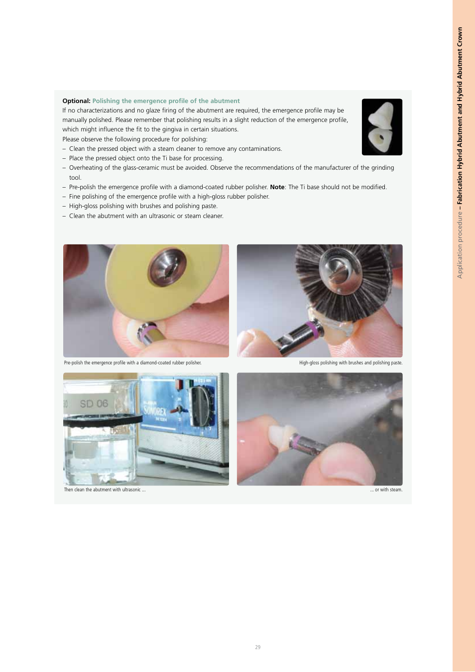 Ivoclar Vivadent IPS e.max Press Abutment Solutions v.2 User Manual | Page 29 / 56