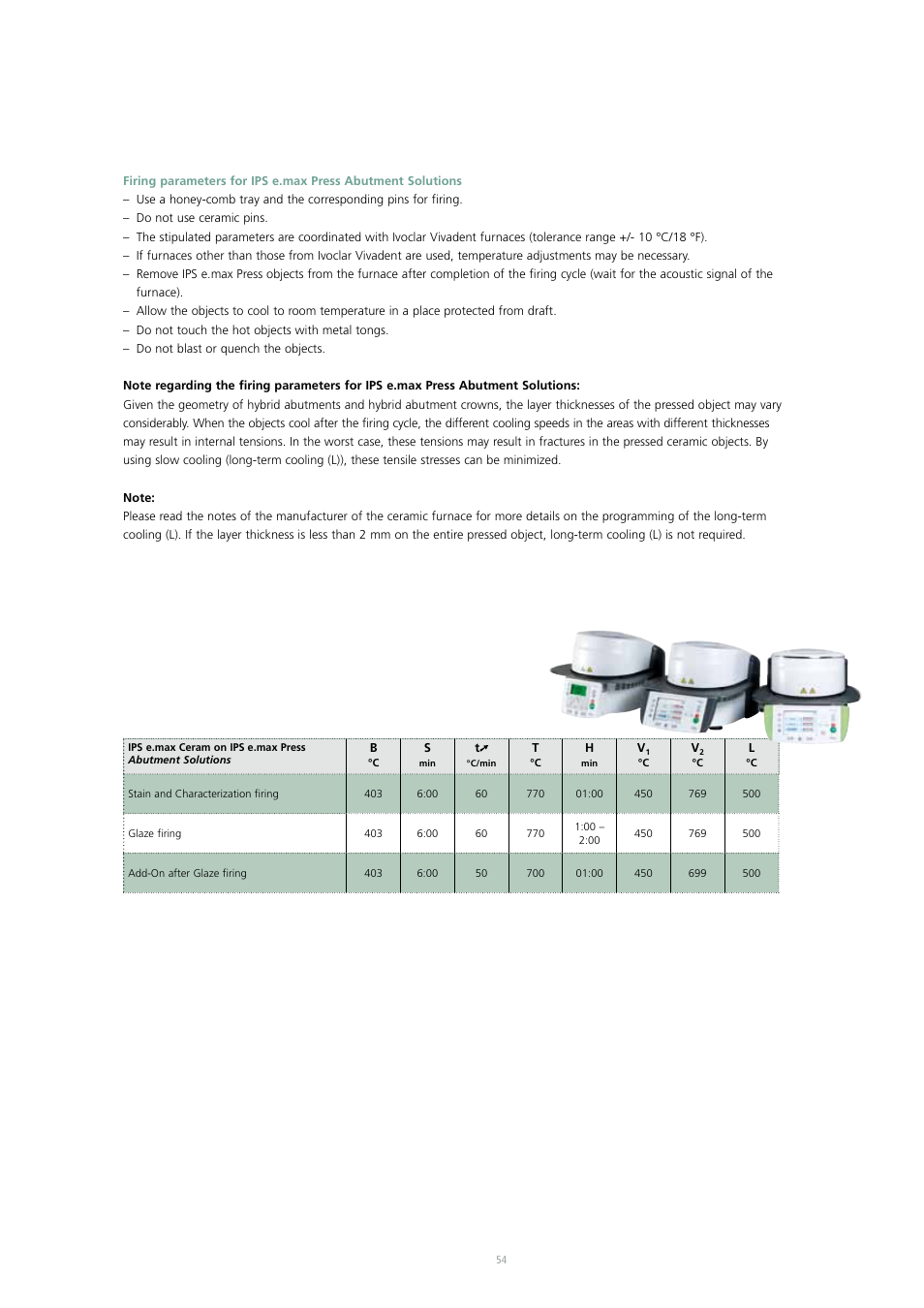 Ivoclar Vivadent IPS e.max Press Abutment Solutions v.2 User Manual | Page 54 / 56