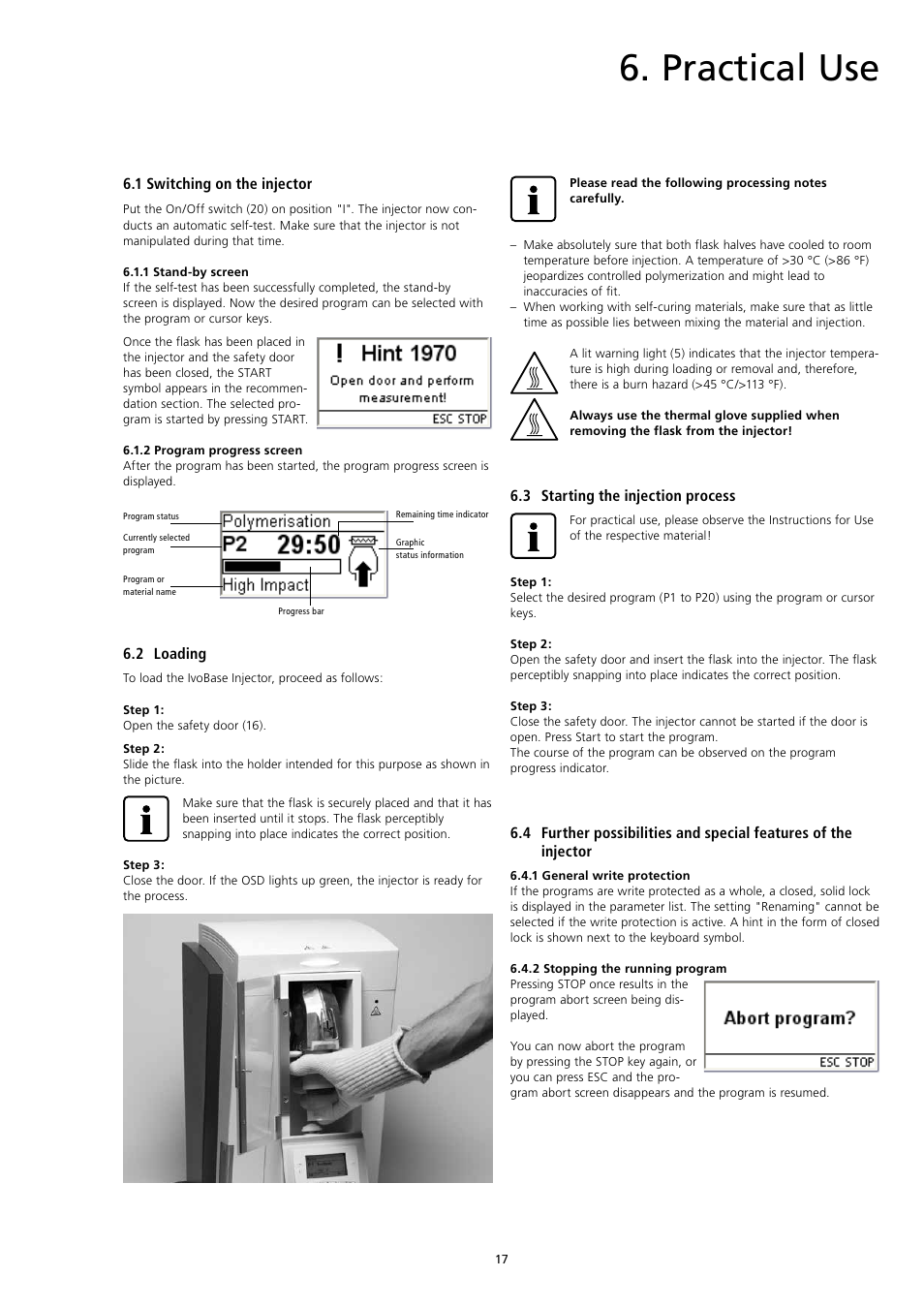 Practical use | Ivoclar Vivadent IvoBase Injector v.2 User Manual | Page 17 / 28