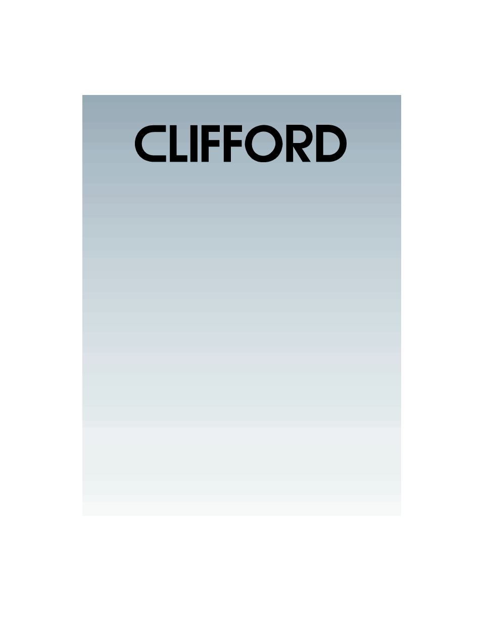 CLIFFORD 700 User Manual | 23 pages