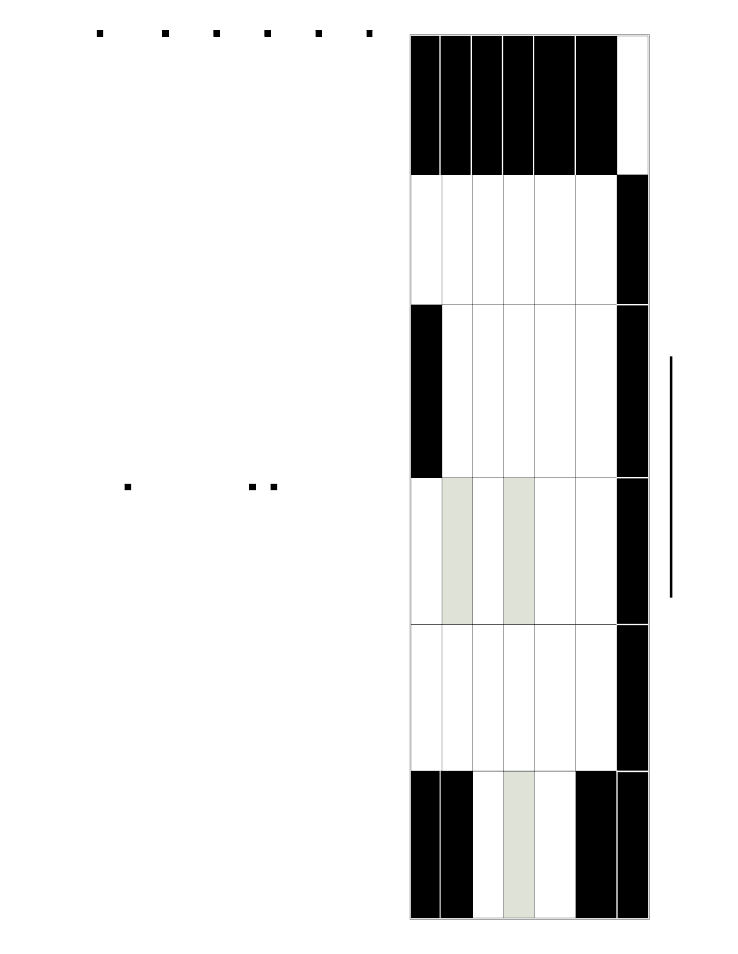 Matrix of user-selectable features | CLIFFORD 700 User Manual | Page 22 / 23